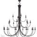 Estate 24 Light 60 inch Bronze Foyer Chandelier Ceiling Light