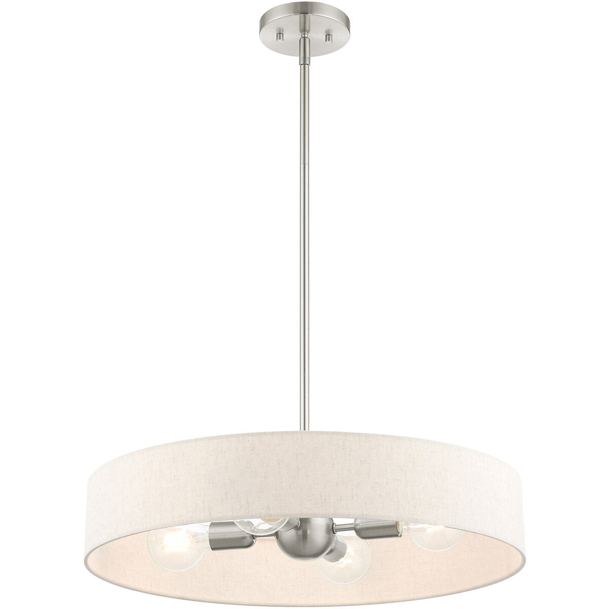 Venlo 4 Light 22 inch Brushed Nickel Pendant Ceiling Light