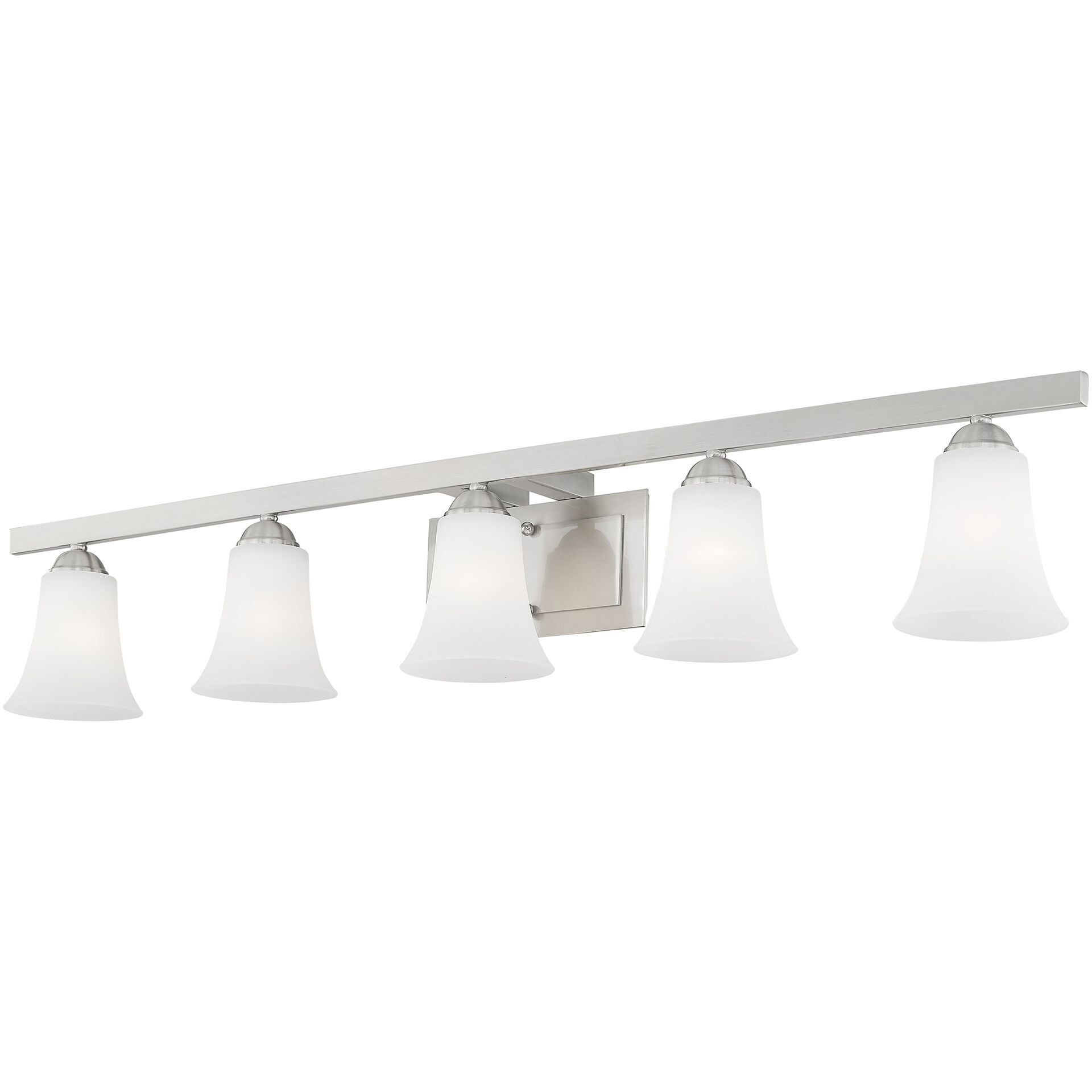 Ridgedale 5 Light 43 inch Brushed Nickel Bath Vanity Wall Light