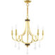 Glendale 5 Light 25 inch Polished Brass Chandelier Ceiling Light