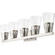 Bennington 5 Light 35.75 inch Brushed Nickel Large Vanity Sconce Wall Light