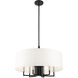 Meridian 7 Light 24 inch Black Pendant Chandelier Ceiling Light 