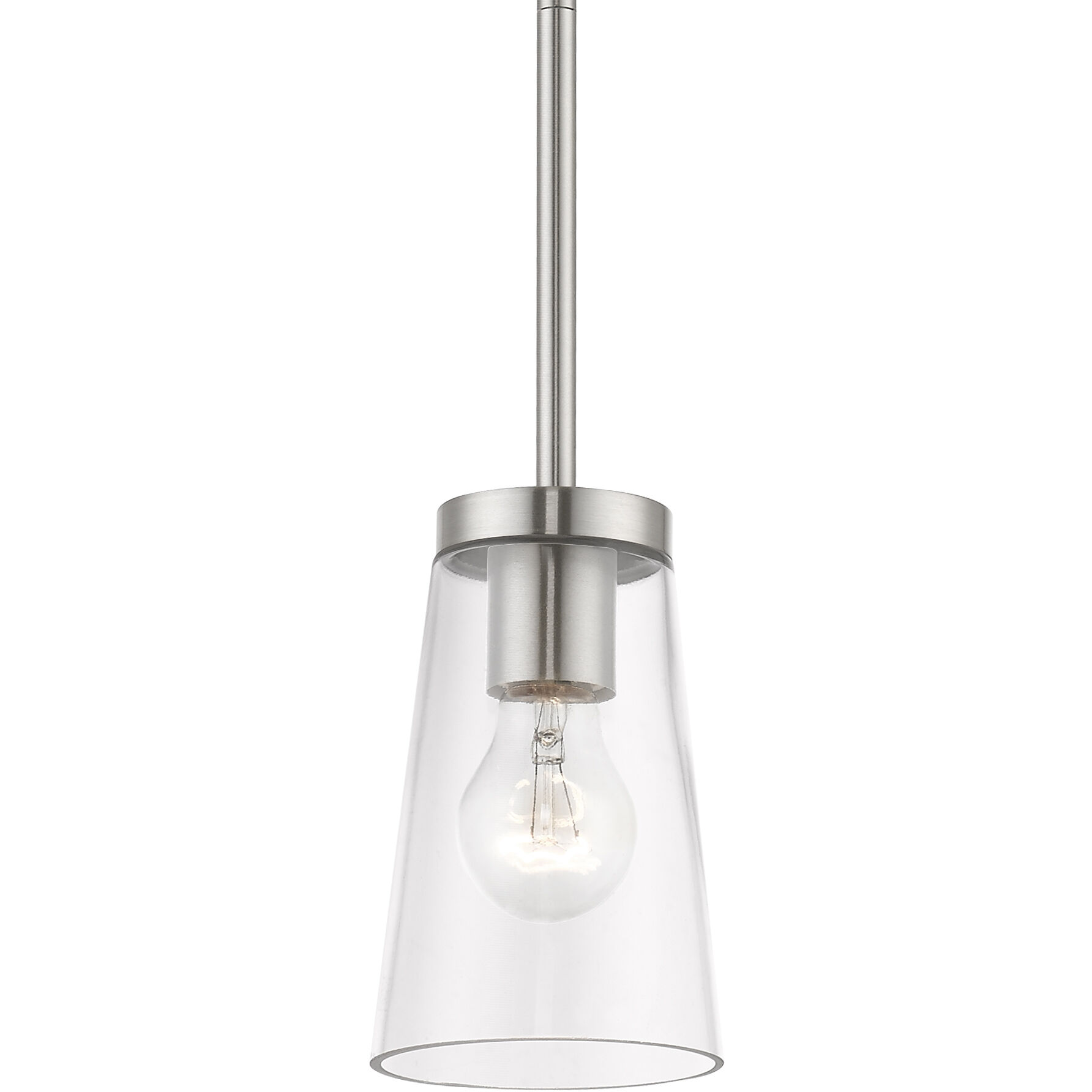 Cityview 1 Light 5 inch Brushed Nickel Mini Pendant Ceiling Light