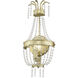 Valentina 1 Light 8 inch Hand Applied Winter Gold ADA Wall Sconce Wall Light