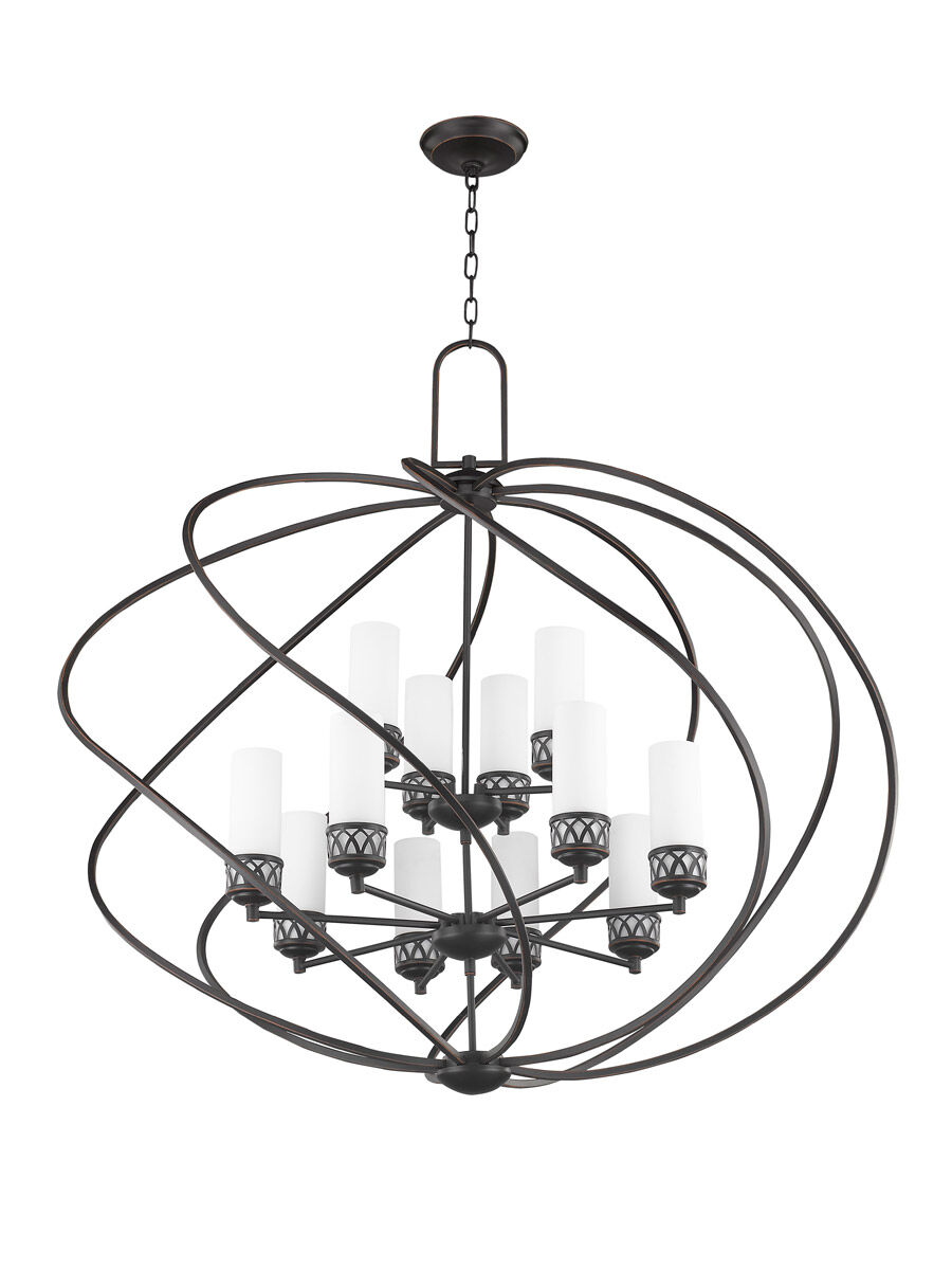Westfield 12 Light 42 inch Olde Bronze Foyer Chandelier Ceiling Light