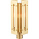 Utrecht 1 Light 20 inch Satin Brass Outdoor Post Top Lantern