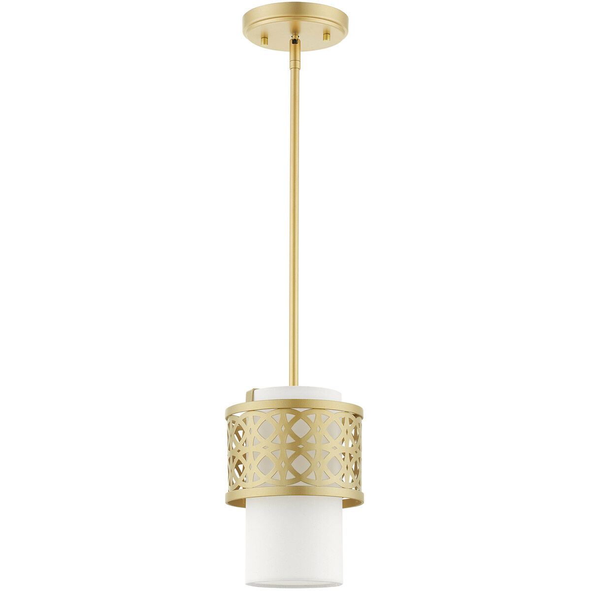 Calinda 1 Light 7 inch Soft Gold Mini Pendant Ceiling Light