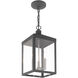 Nyack 3 Light 8.25 inch Scandinavian Gray Outdoor Pendant Lantern