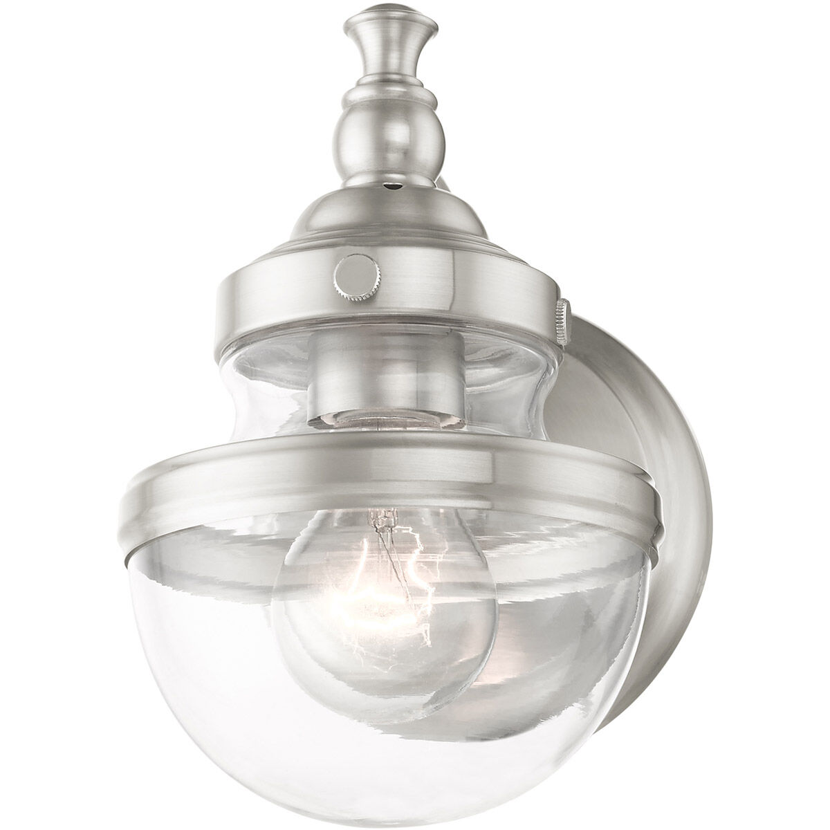 Oldwick 1 Light 6 inch Brushed Nickel Vanity Sconce Wall Light