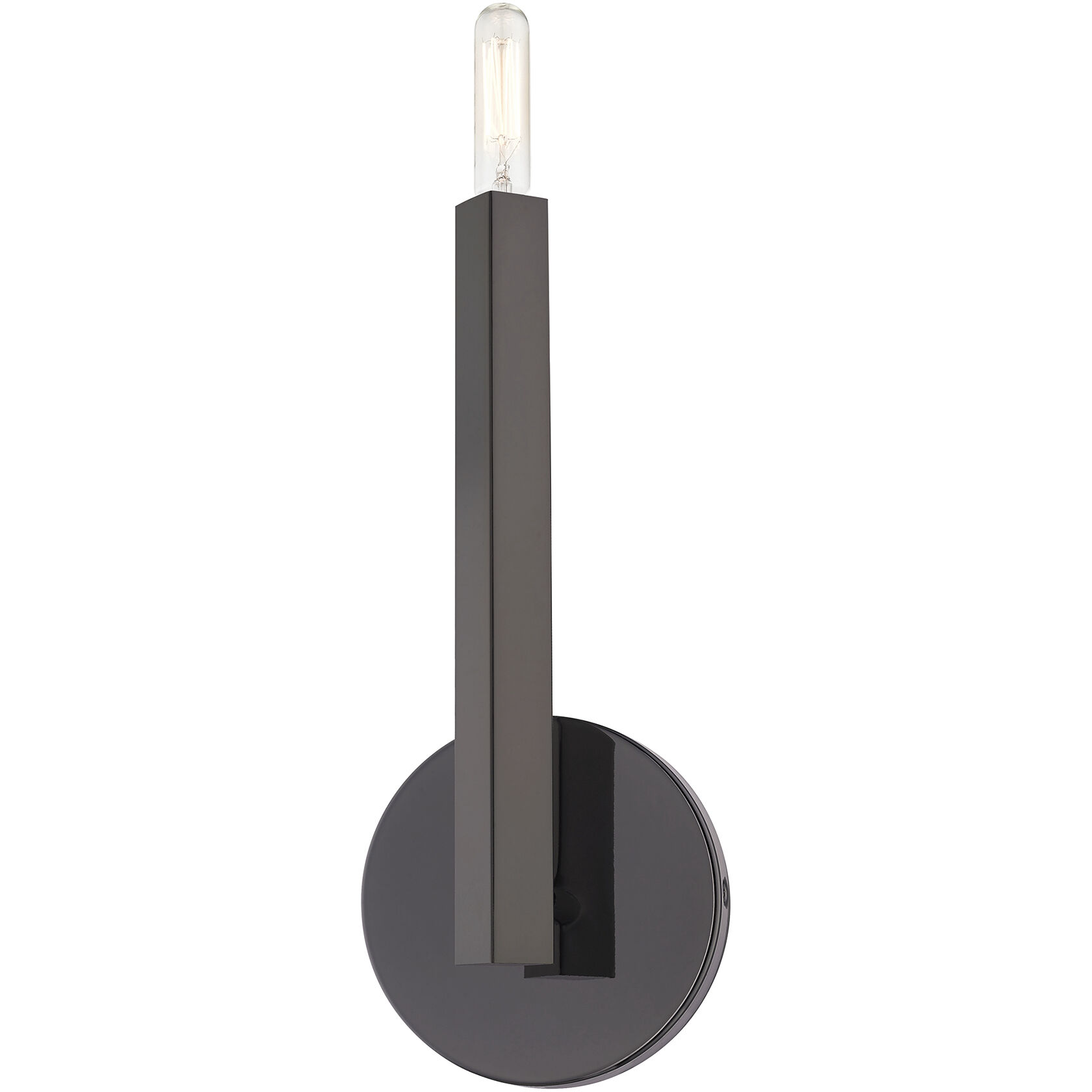 Monaco 1 Light 5.13 inch Black Chrome ADA Wall Sconce Wall Light