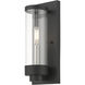 Hillcrest 1 Light 12 inch Textured Black Outdoor ADA Wall Lantern