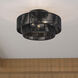 Acordia 3 Light 18 inch Black Semi Flush Mount Ceiling Light, Large