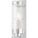 Hillcrest 1 Light 12 inch Polished Chrome Outdoor ADA Wall Lantern