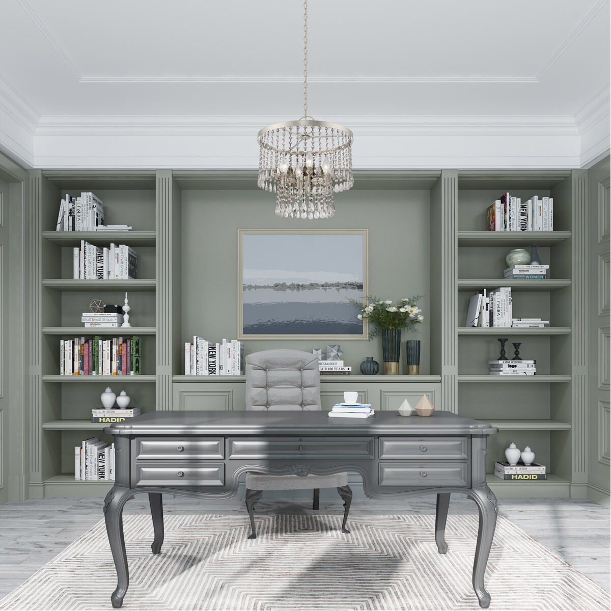 Neptune 4 Light 24 inch Brushed Nickel Bath Vanity Wall Light