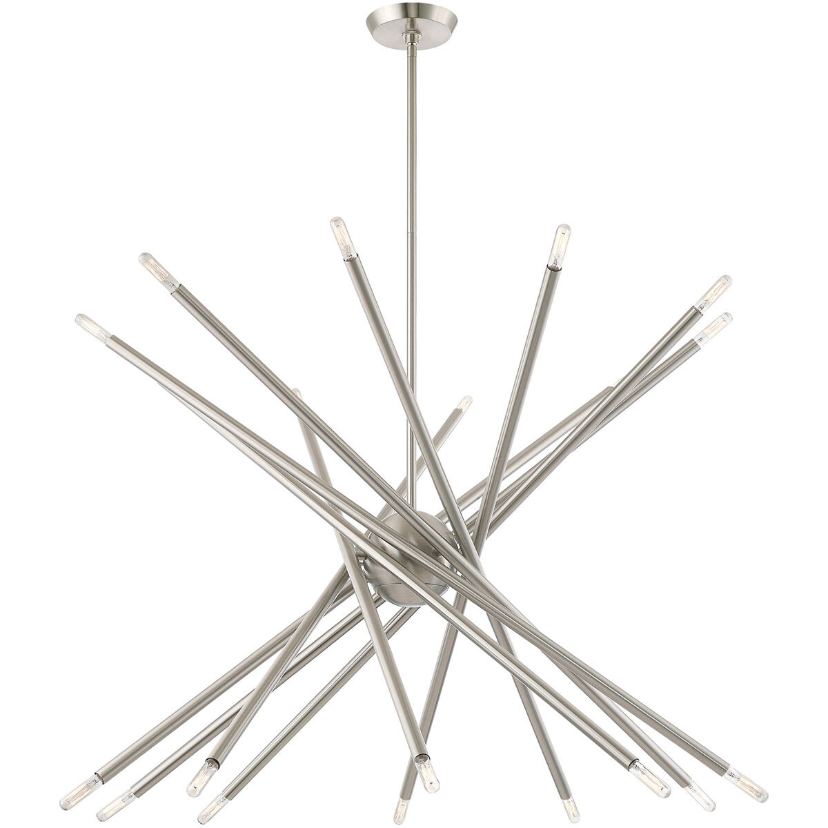 Soho 20 Light 38 inch Brushed Nickel Chandelier Ceiling Light