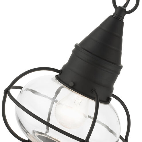 Newburyport 1 Light 9 inch Black Outdoor Pendant Lantern