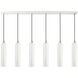 Ardmore 6 Light 44 inch Shiny White Finish Linear Pendant Ceiling Light