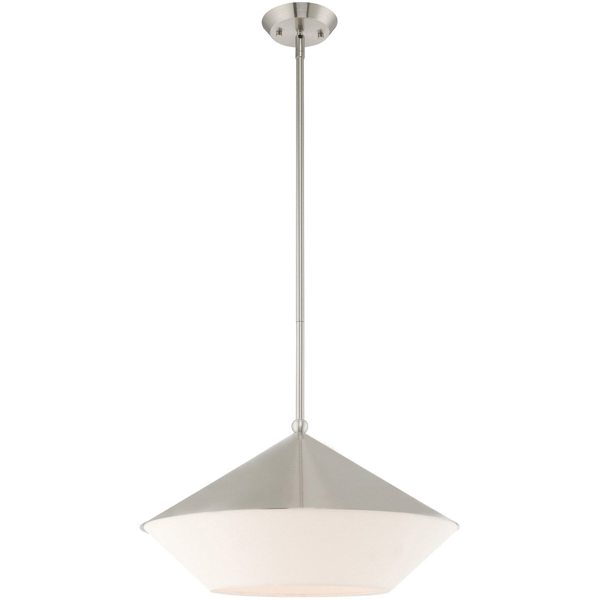 Stockholm 1 Light 18 inch Brushed Nickel Pendant Ceiling Light