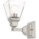 Mission 1 Light 5 inch Brushed Nickel Sconce Wall Light
