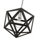 Ashland 1 Light 13 inch Black with Brushed Nickel Accents Pendant Ceiling Light