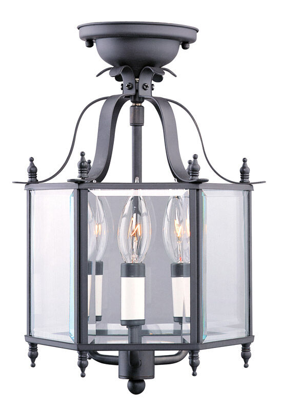 Livingston 3 Light 10 inch Bronze Convertible Mini Pendant/Ceiling Mount Ceiling Light