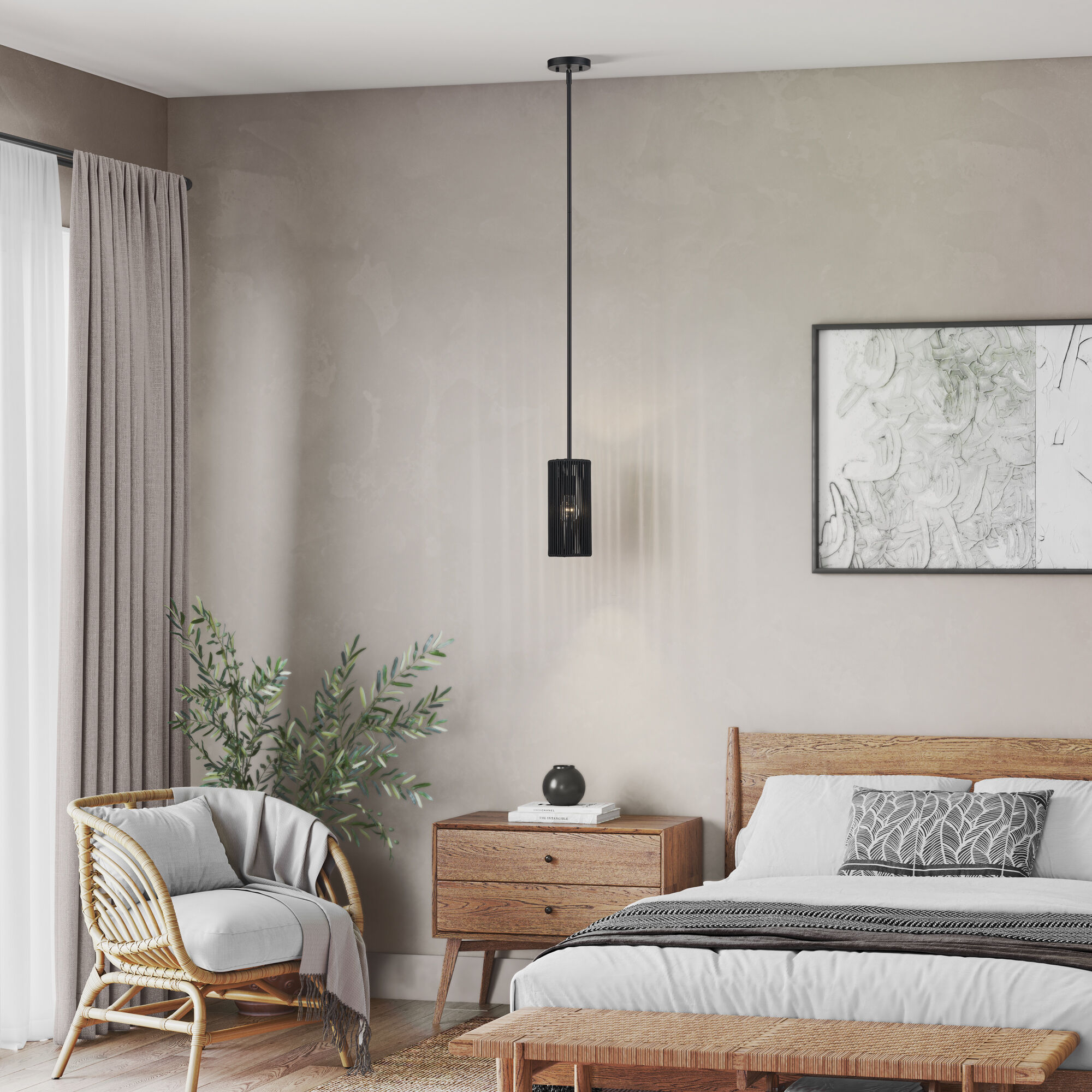 Acordia 1 Light 5.13 inch Black Mini Pendant Ceiling Light