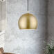 Piedmont 1 Light 10 inch Soft Gold with Polished Brass Accents Pendant Ceiling Light