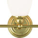 Somerville 5 Light 34 inch Polished Brass Vanity Sconce Wall Light