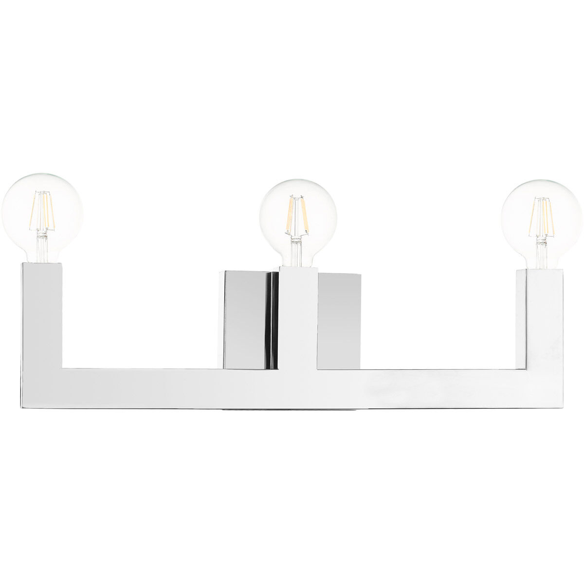 Solna 3 Light 22 inch Polished Chrome Vanity Sconce Wall Light