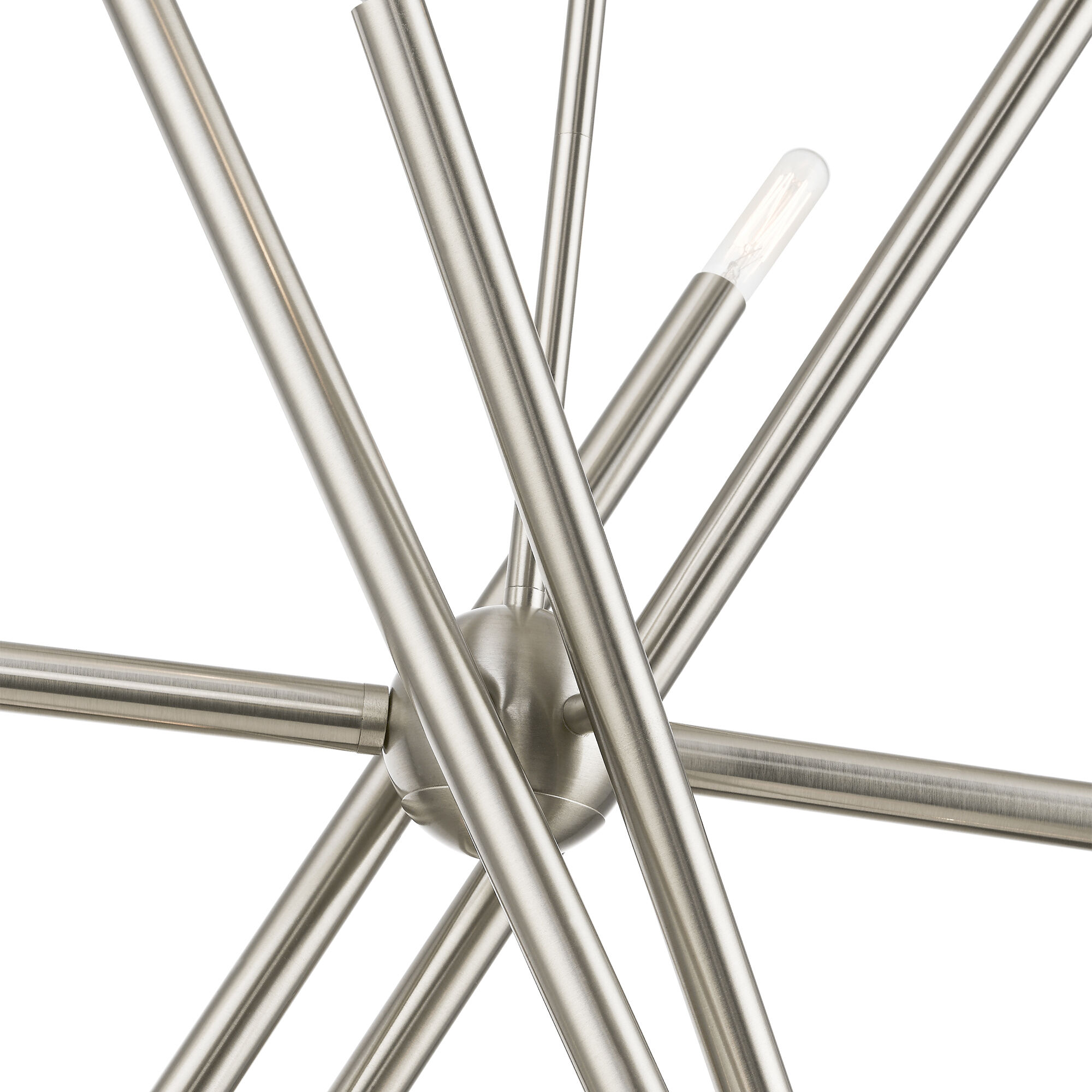 Soho Linear Chandelier Ceiling Light in Brushed Nickel