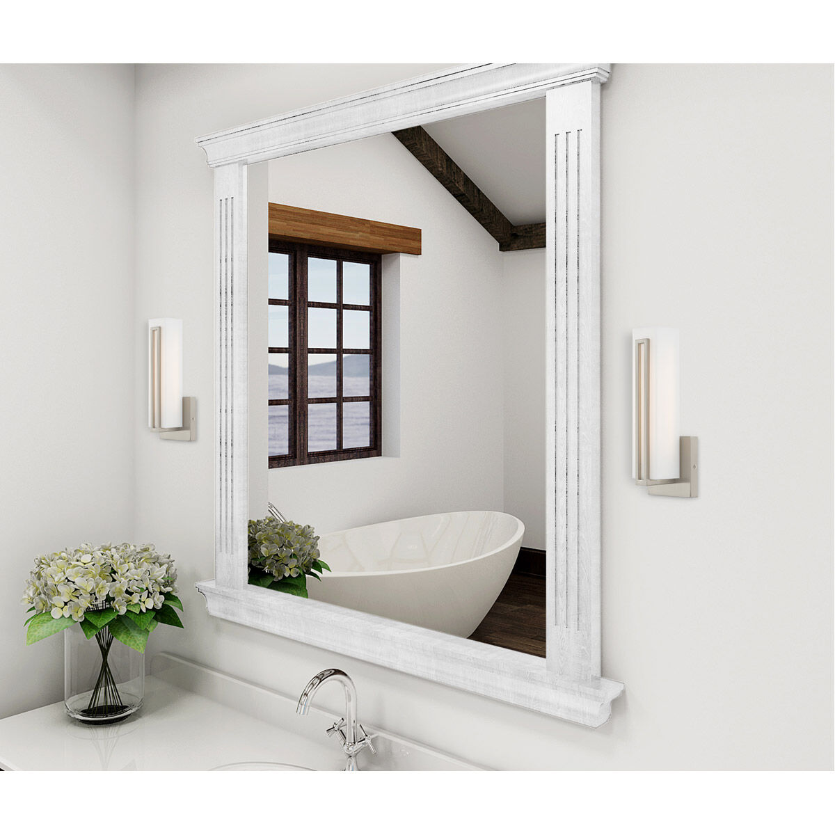 Fulton LED 4 inch Brushed Nickel ADA ADA Wall Sconce Wall Light