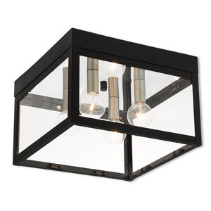 Nyack 4 Light 11 inch Black Outdoor Ceiling Mount