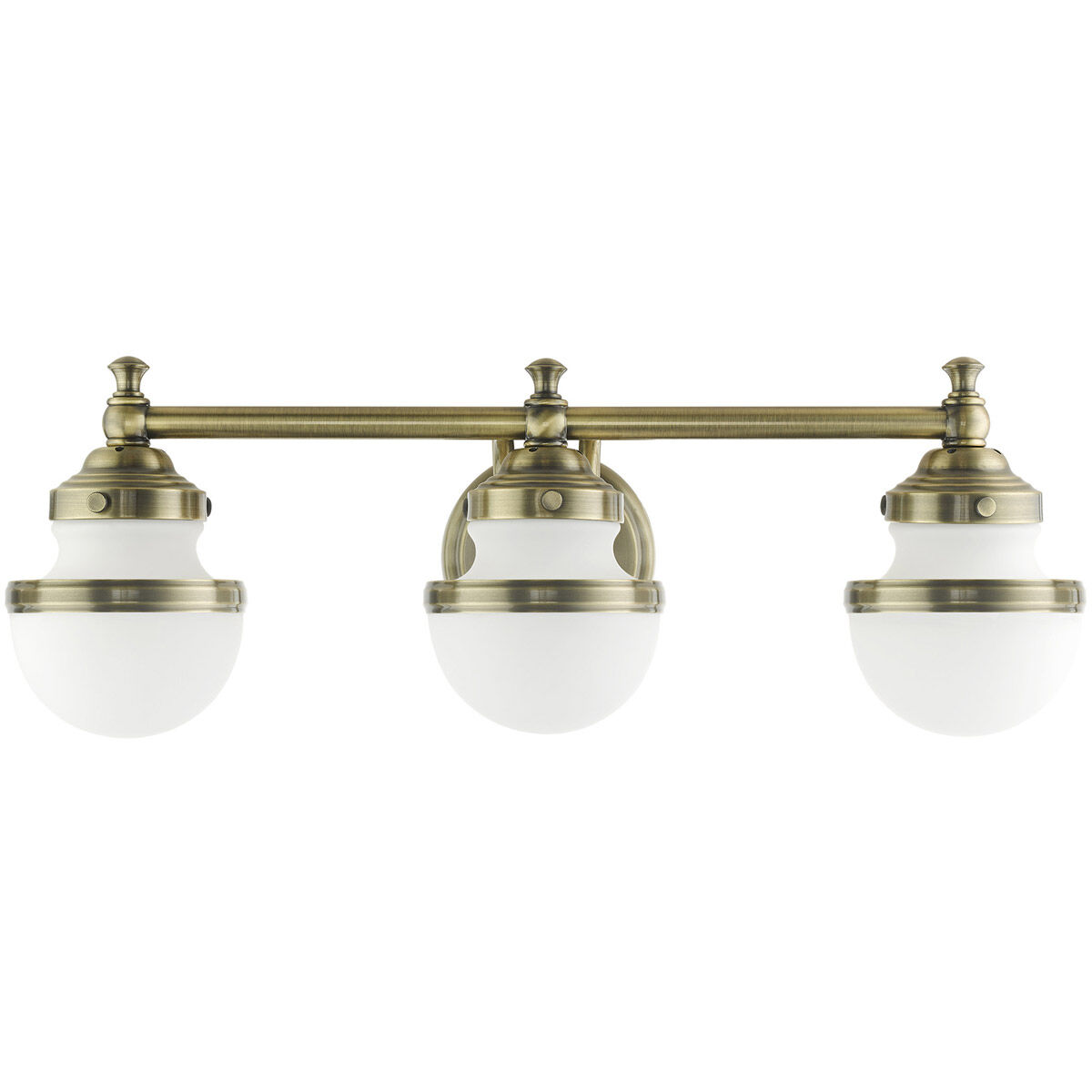 Oldwick 3 Light 24 inch Antique Brass Vanity Sconce Wall Light