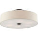 Meridian 6 Light 30 inch English Bronze Semi Flush Ceiling Light