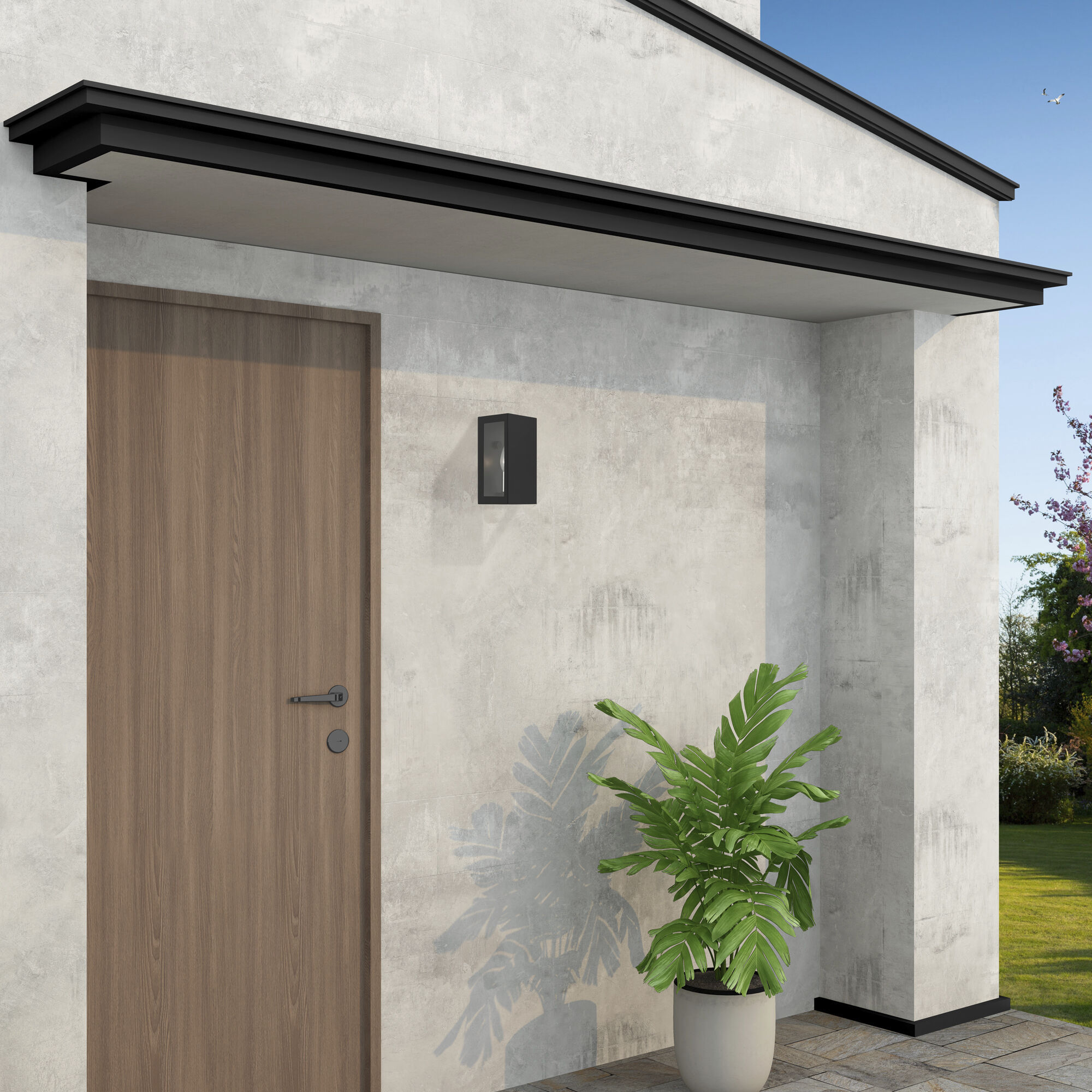 Winfield 1 Light 9 inch Textured Black with Brushed Nickel Candles Outdoor Small Sconce, Small