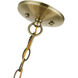 Brookdale 3 Light 16 inch Antique Brass Pendant Chandelier Ceiling Light
