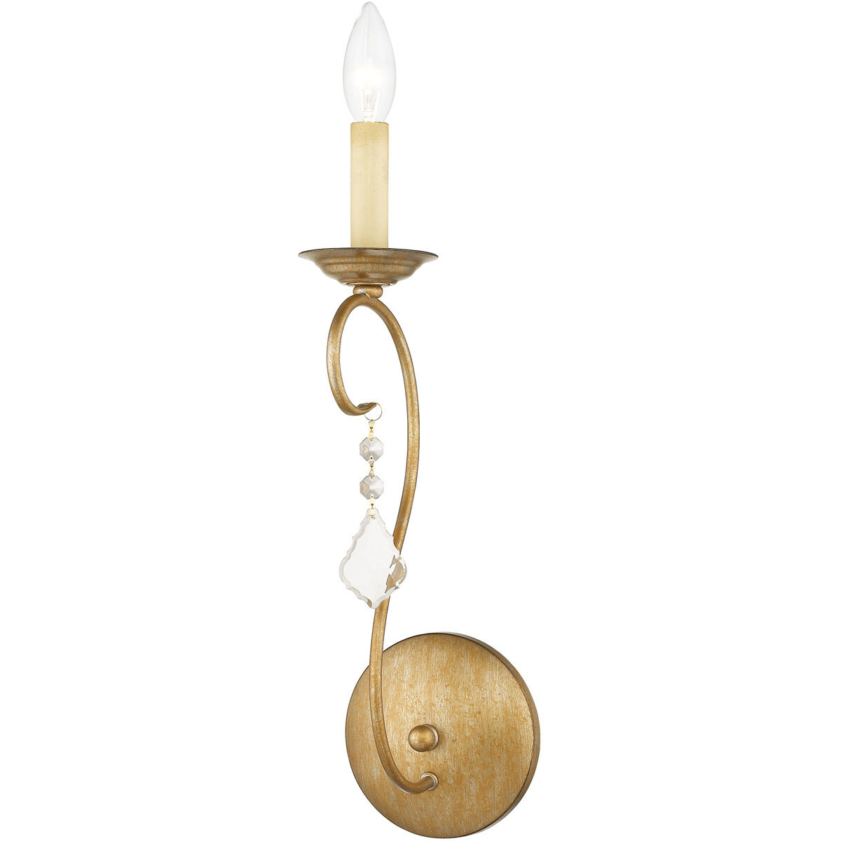 Chesterfield/Pennington 1 Light 5 inch Antique Gold Leaf Wall Sconce Wall Light