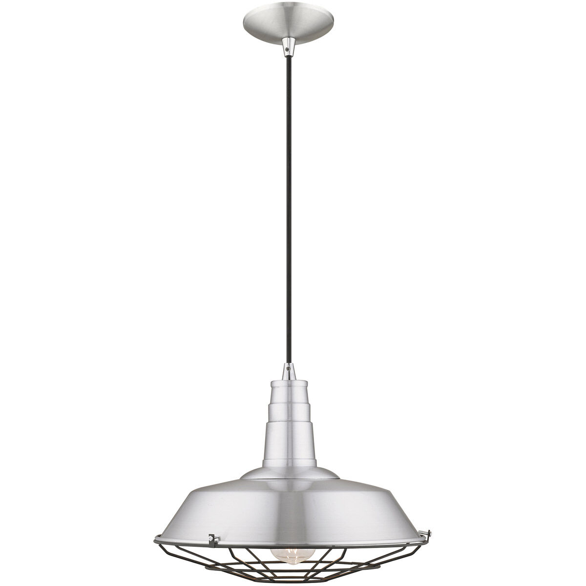 Allison 1 Light 14 inch Brushed Aluminum Mini Pendant Ceiling Light
