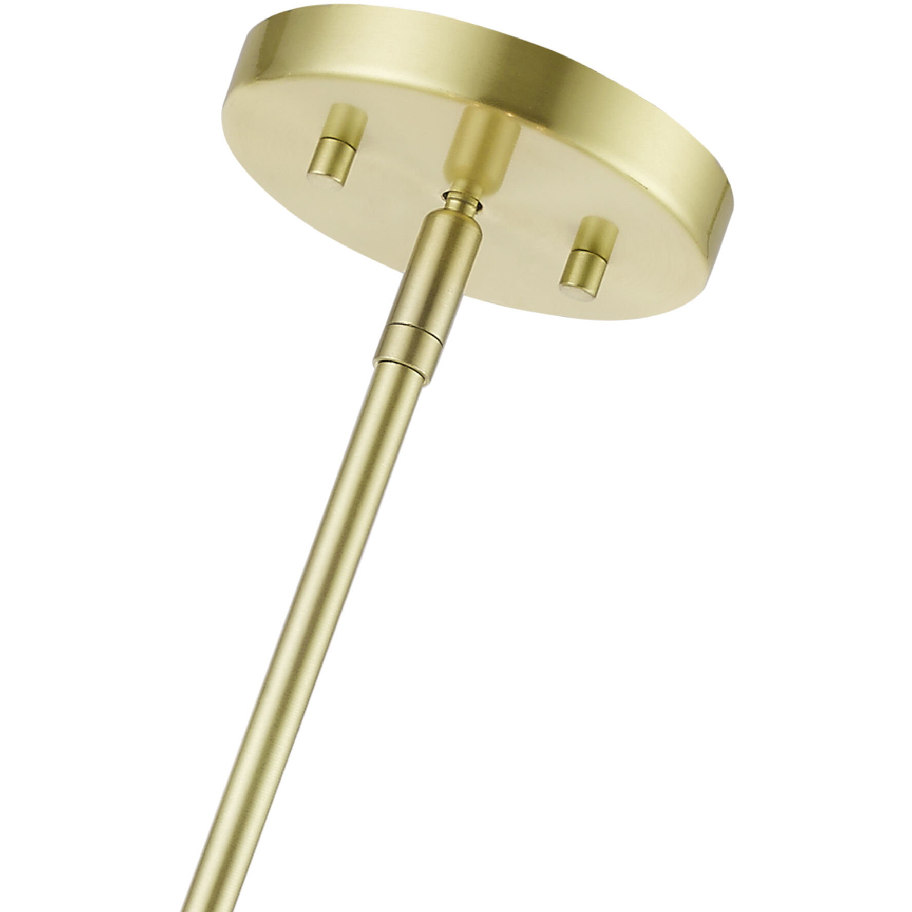 Venlo 5 Light 26 inch Satin Brass with Shiny White Accents Pendant Ceiling Light, Large