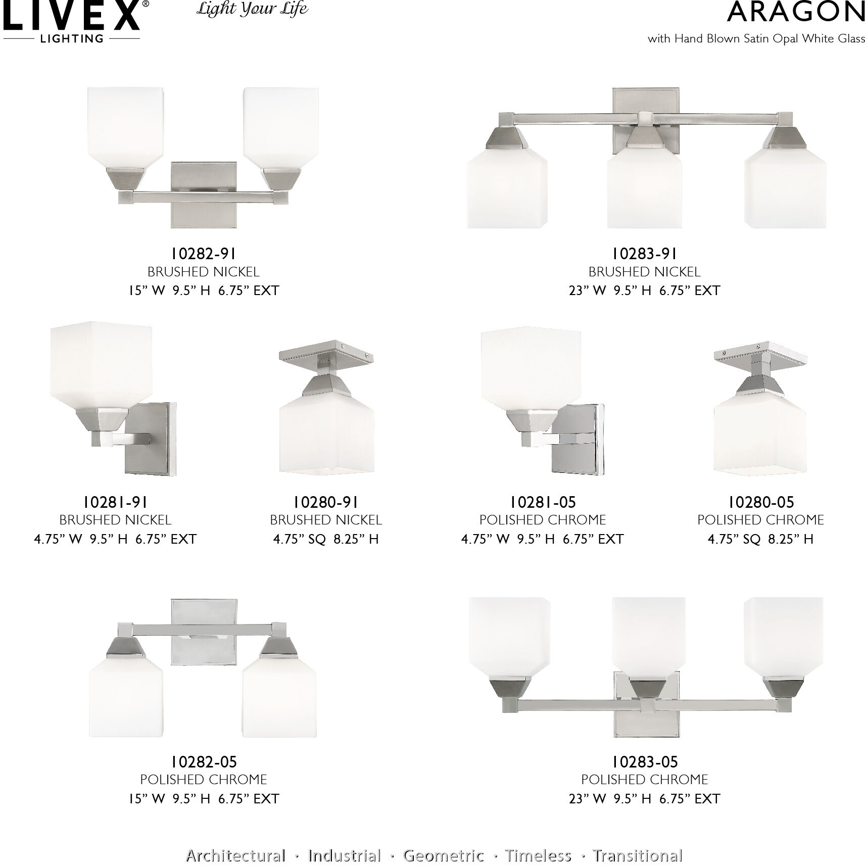 Aragon 1 Light 5 inch Brushed Nickel Semi-Flush Mount Ceiling Light