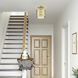 Vistaview 1 Light 7.25 inch Soft Gold Semi-Flush Ceiling Light
