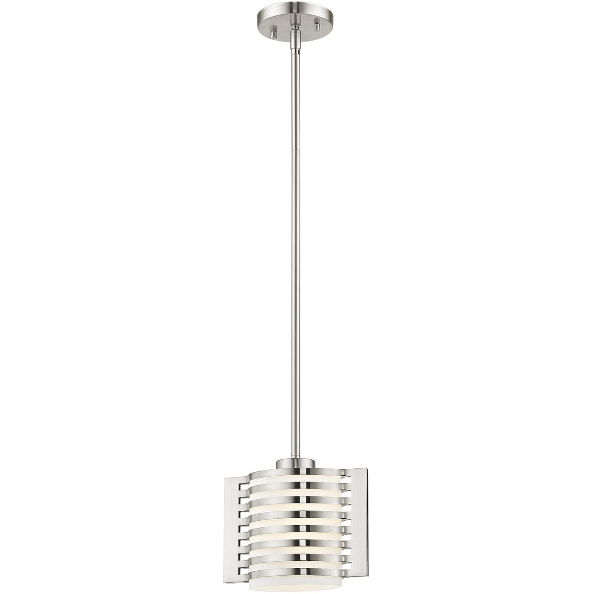 Hilliard 1 Light 5 inch Brushed Nickel Mini Pendant Ceiling Light