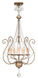 Isabella 5 Light 18 inch Hand Applied European Bronze Foyer Chandelier Ceiling Light