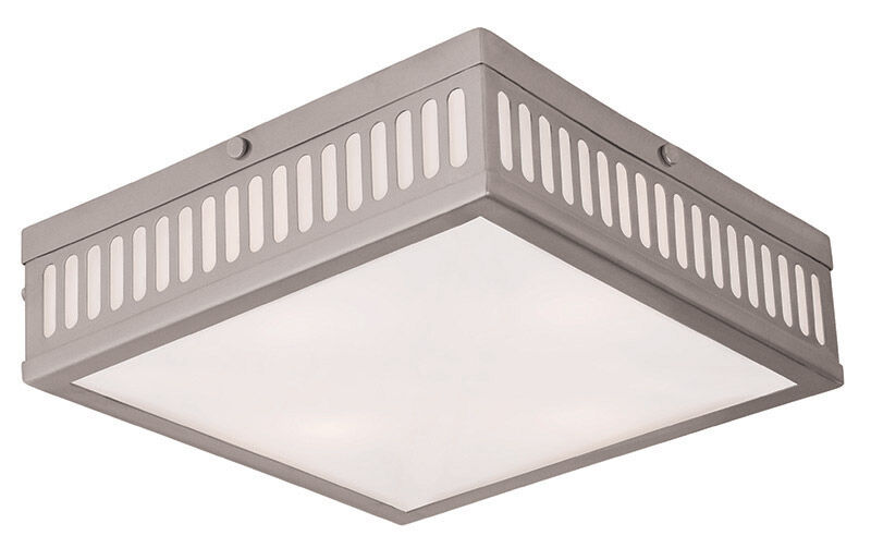 Prentice 3 Light 12.5 inch Brushed Nickel Flush Mount Ceiling Light