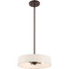 Venlo 4 Light 14 inch Bronze with Antique Brass Accents Pendant Ceiling Light