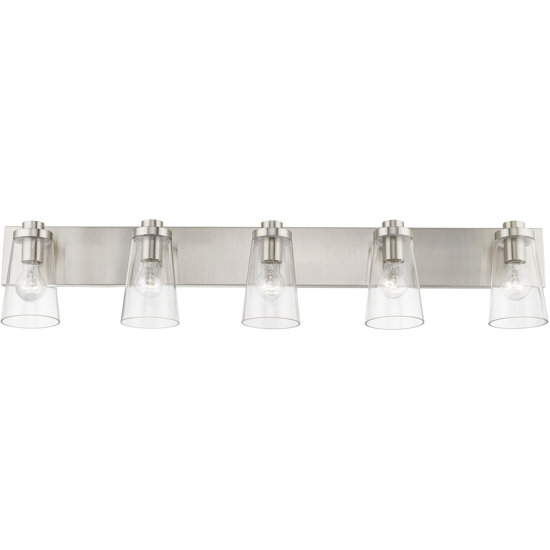 Cityview 5 Light 40 inch Brushed Nickel Vanity Sconce Wall Light, Extra Large