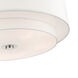 Meridian 6 Light 30 inch Brushed Nickel Semi Flush Ceiling Light 