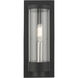 Hillcrest 1 Light 12 inch Textured Black Outdoor ADA Wall Lantern