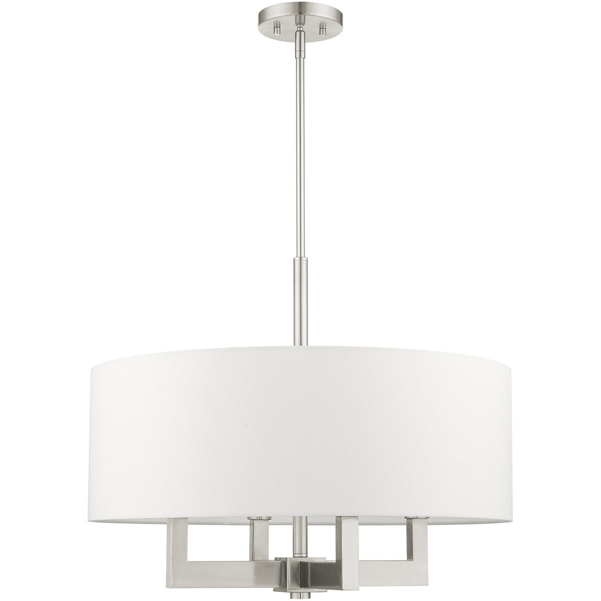 Cresthaven 4 Light 24 inch Brushed Nickel Chandelier Ceiling Light