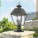 Wentworth 3 Light 22 inch Charcoal Outdoor Post Top Lantern, Large